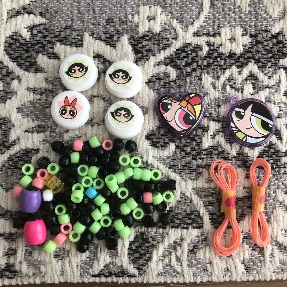 Y2K Powerpuff girls beads set